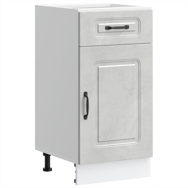 vidaXL Kuhinjska osnovna omarica Kalmar betonsko siv inženirski les