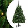 vidaXL Umestno božično drevo 120 cm 150 LED Toplo bela PVC in jeklo