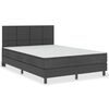 vidaXL Boxspring postelja temno siva iz blaga 140x200 cm