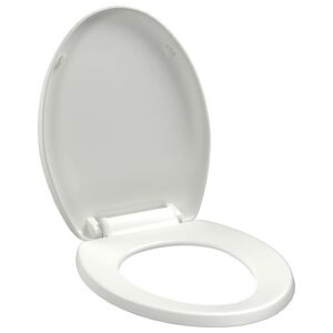 vidaXL WC deska s počasnim zapiranjem hitra namestitev bela