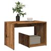 vidaXL Stranska miza Old Wood 59x36x38 cm Inženirski les