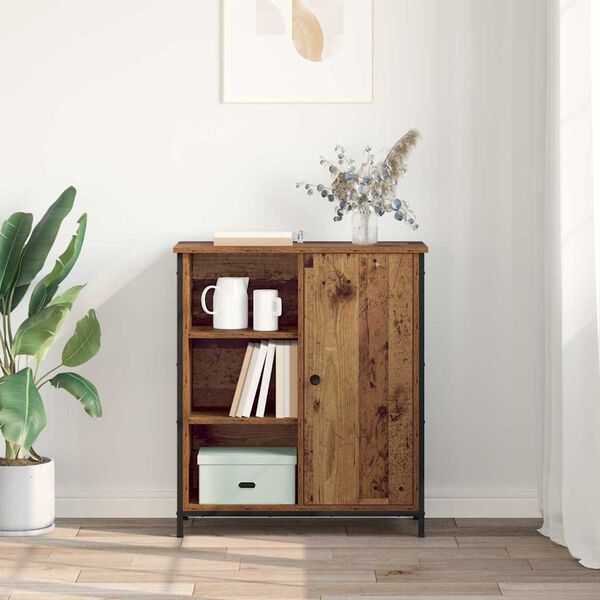 vidaXL Strani šal Star les 70 x 30 x 80 cm Konstruiran les