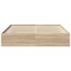 vidaXL Posteljni okvir sonoma hrast 200x200 cm