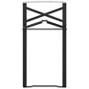 vidaXL Noga za pivsko mizo 2 pcs Črna 39 x 3 x 75 cm
