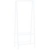 vidaXL Stojalo za oblačila 59x35x150 cm bele barve