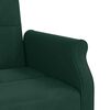 vidaXL Raztegljiv kavč z blazinami temno zelen žamet