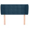 vidaXL Vzglavje z u&scaron;esi temno modro 83x23x78/88 cm žamet