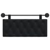 vidaXL Visoki naslon za glavo Črna 110 x 55 x 7 cm Žamet