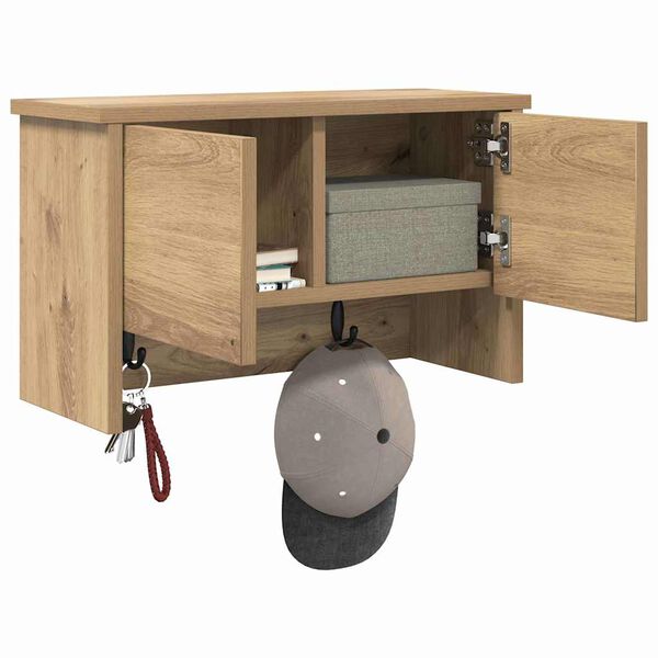 vidaXL Nadwyčajna obe&scaron;alnik za pla&scaron;če Umetni hrast 50 x 20 x 30 cm