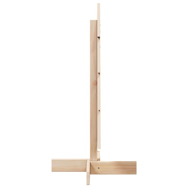 vidaXL Lesena novoletna jelka za okras 80 cm trdna borovina