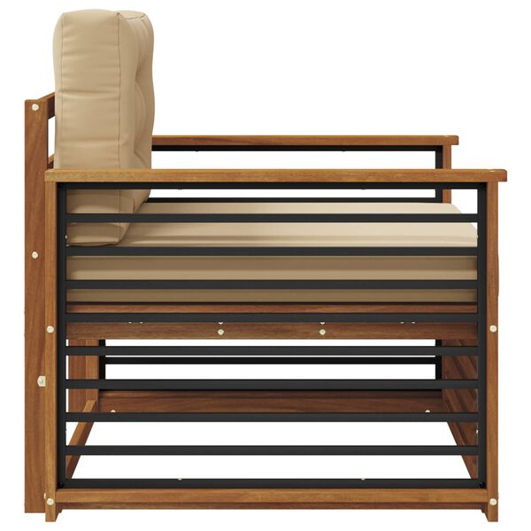 vidaXL Zunanja garnitura za sedenje Masivno akacijevo les in poliester