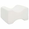 vidaXL Knee Pillow Bela Spominska pena in poliester 26 x 21,5 x 15 cm