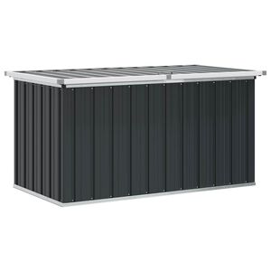 vidaXL Vrtna &scaron;katla za shranjevanje antracitna 129x67x65 cm