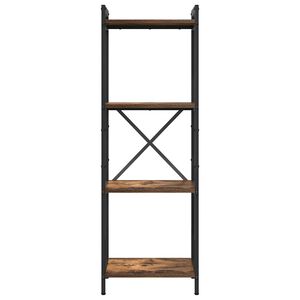 vidaXL Knjižna polica 40 x 30 x 119 cm Inženirski les Dimljeni oreh