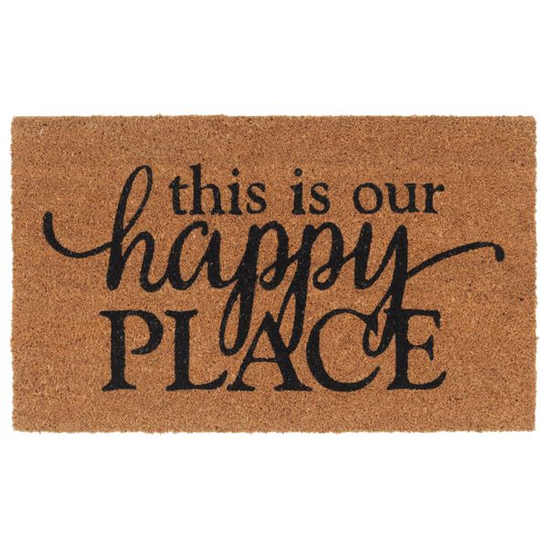 vidaXL Predpražnik naravne barve 45x75 cm tkana kokosova vlakna