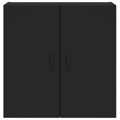 vidaXL Stenska omarica črna 60x31x60 cm inženirski les