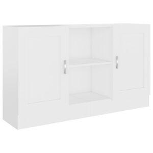 vidaXL Komoda bela 120x30,5x70 cm iverna plo&scaron;ča