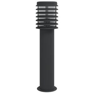 vidaXL Zunanja talna svetilka črna 60 cm nerjaveče jeklo