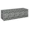 vidaXL Visoka greda gabion pocinkano jeklo 90x30x30 cm