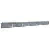 vidaXL Visoka greda pocinkano jeklo 600x80x45 cm siva