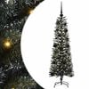 vidaXL Umestno božično drevo Zelena 120 cm PVC, plastika in jeklo