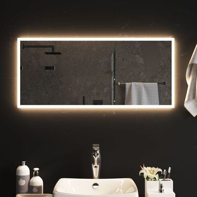 vidaXL LED kopalniško ogledalo 40x90 cm