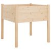 vidaXL Vrtno cvetlično korito 70x70x70 cm trdna borovina