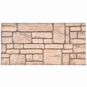 vidaXL Stenske plo&scaron;če 10 kos 100 x 50 cm Bež EPS pena