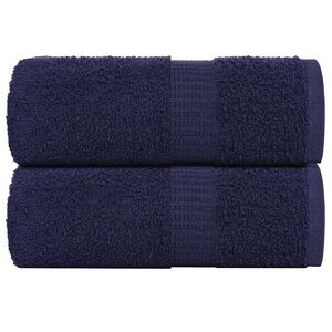 vidaXL Brisače za umivanje FROGN 2 kosa temno modre 30x30 cm 360 g/m&sup2;