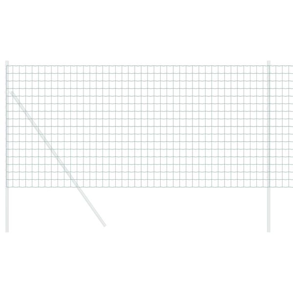 vidaXL Evropska ograja Zelena 0.4 x 50 m PVC prevlečen železo