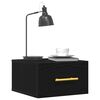 vidaXL Nočna omarica 2 pcs Črna Orehovina 35 x 35 x 20 cm