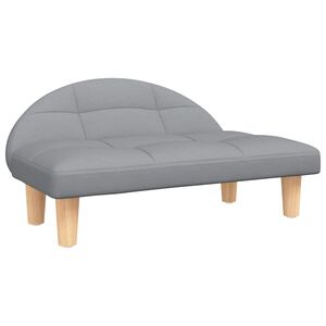 vidaXL Pasja postelja svetlo siva 70x52x30 cm blago