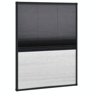 vidaXL Plise komarnik za okna aluminij 60x80 cm s senčilom