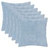 vidaXL Prevleka za blazino 6 kos HEERLEN Svetlo modra 45 x 45 cm