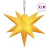 vidaXL Božična svetilka 10 LED rumena 10 cm