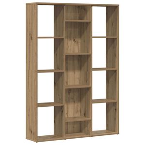 vidaXL Razdelilnik prostora/skrinja za knjige Artisan Oak 100x24x140cm