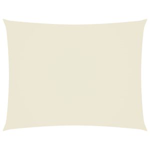 vidaXL Senčno jadro oksford blago pravokotno 4x6 m krem
