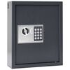 vidaXL Digitalna varna Temno siva 30 x 10 x 36,5 cm Jeklo