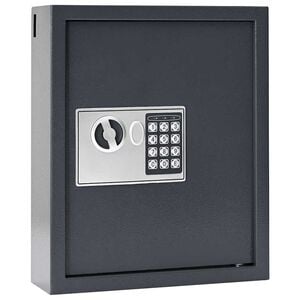vidaXL Digitalna varna Temno siva 30 x 10 x 36,5 cm Jeklo