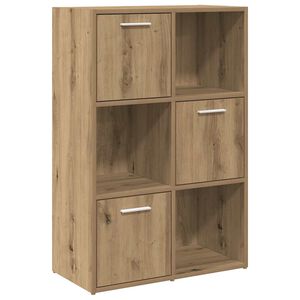 vidaXL Knjižna polica artisan hrast 60,5x30x90 cm inženirski les