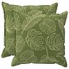 vidaXL Prevleka za blazino 2 kos HOUTEN Listnati dizajn 55 x 55 cm
