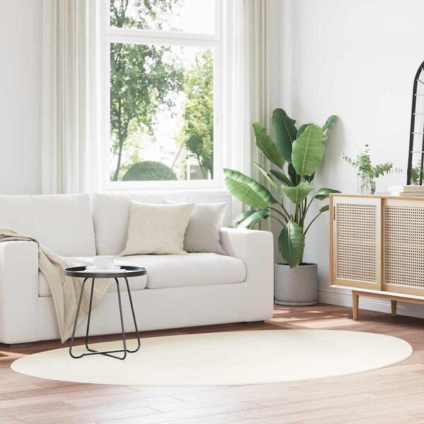 vidaXL Preproge za povr&scaron;ine HUARTE krema 140 x 200 cm Poliester