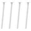 vidaXL Noge za konzolno mizico 4 kosi bele 72 cm jeklo