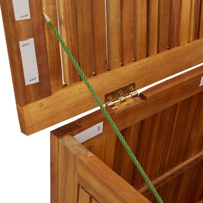 vidaXL Vrtna škatla za shranjevanje 75x75x58 cm trden akacijev les