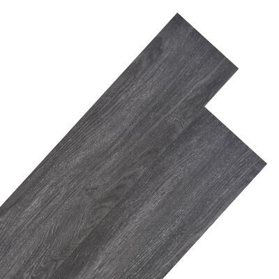 vidaXL Nesamolepilne PVC talne plošče 4,46 m² 3 mm črne