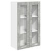vidaXL Viseča omarica Betonsko siva 60 x 31 x 100 cm Inženirski les