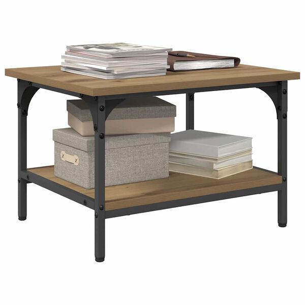 vidaXL Stojalo za tiskalnik Umetni hrast 50 x 40 x 38 cm