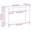 vidaXL Konzolna miza Črni hrast 100 x 34.5 x 75 cm Konstruiran les