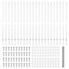 vidaXL Ograja s stebrom srebrna 1,6 x 50 m Jeklo