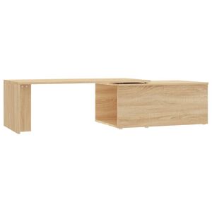 vidaXL Klubska mizica sonoma hrast 150x50x35 cm iverna plo&scaron;ča